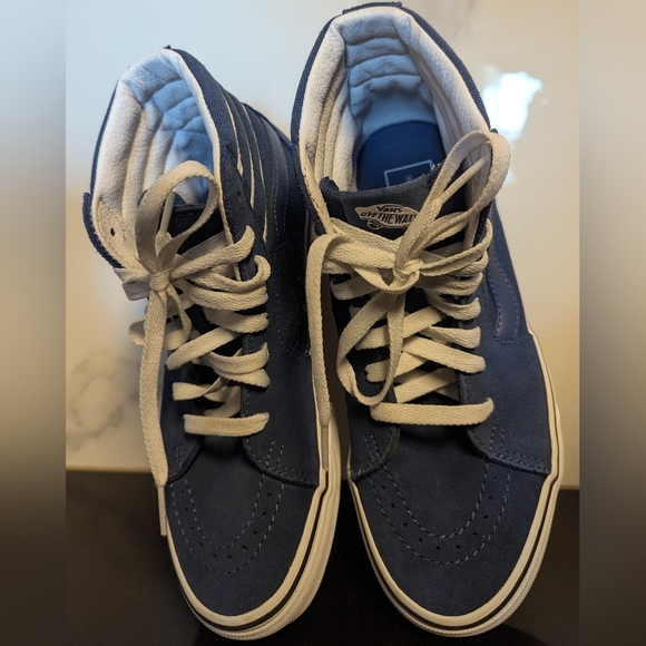 Vans Sk8-Hi Blue White Stripe Old Skool Era Slip-on  Shoes M5.5/W7 MSRP $64.99 - Picture 5 of 10